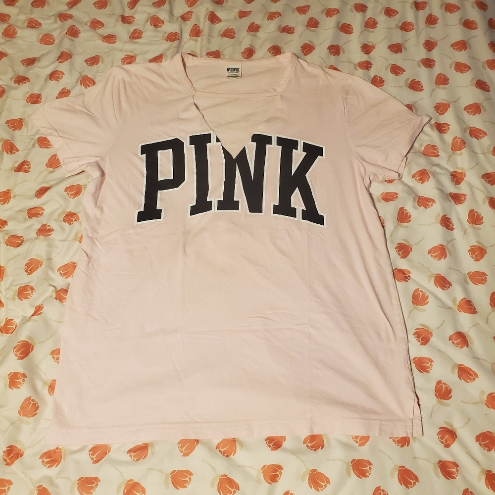 PINK V-Neck Tee
